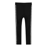 Michael Kors Leggins tinta unita con Profili Logati Nero per Bambina R30408 NERO MICHAEL KORS 