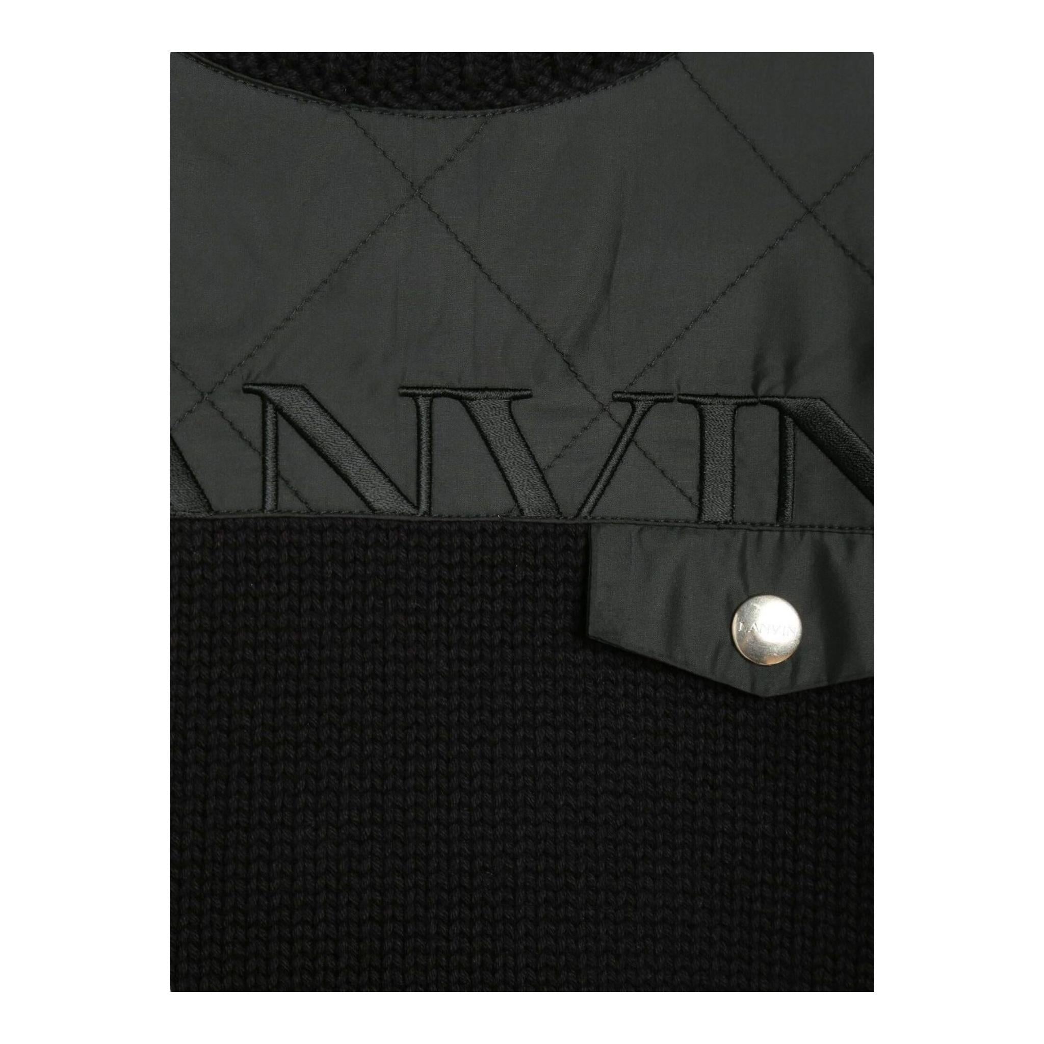 LANVIN maglia girocollo tinta unita Nero per Bambino N25125 NERO LANVIN 