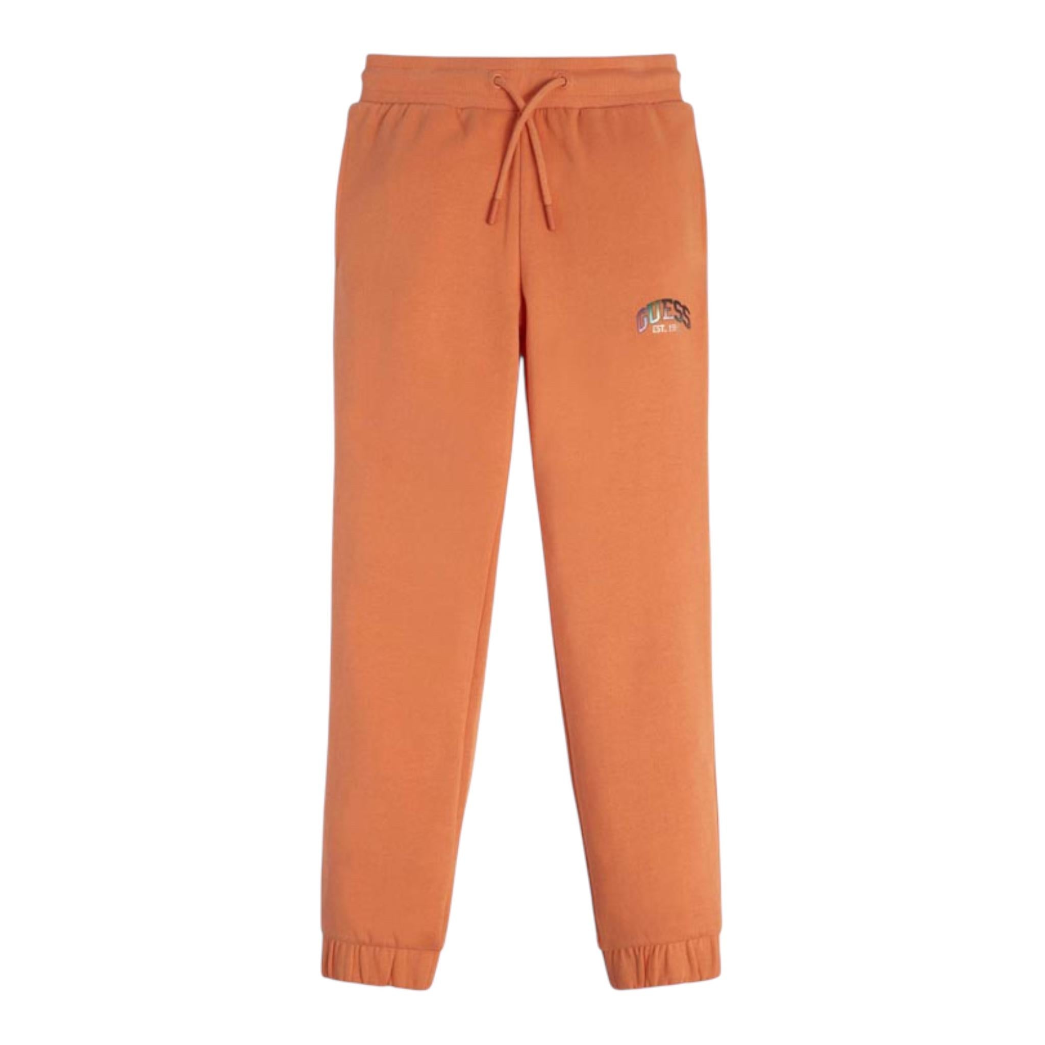 GUESS pantalone modello tuta tinta unita con stampa Arancione per Bambina J3RQ11KA6R0 ARANCIONE GUESS 