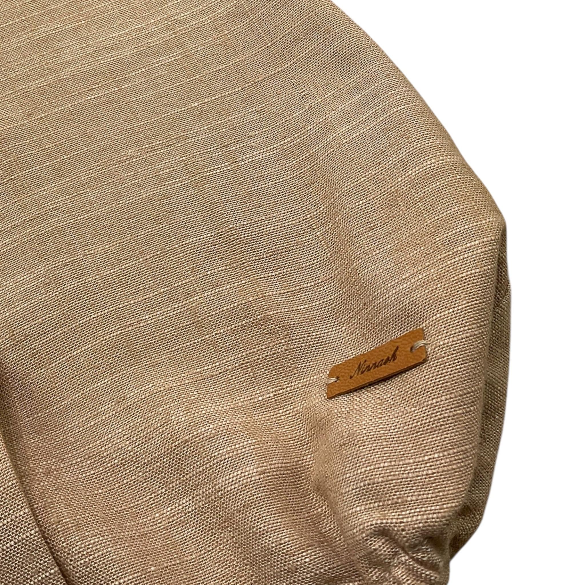 Ninnaoh Ghettina Giromanica Tinta Unita con Colletto per Neonata E25PLP5 SABBIA NINNAOH 