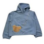 LIU JO felpa tinta unita con cappuccio e stampa Azzurro per Bambina KF4059XXX AZZURRO LIU JO 