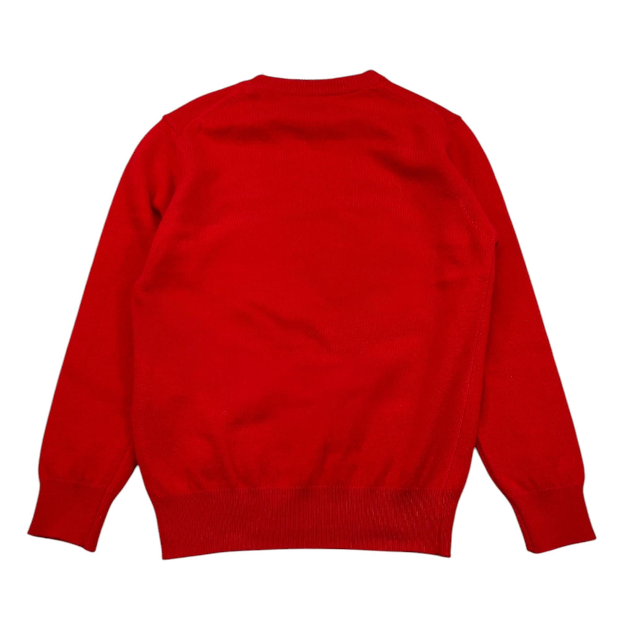 SAINT BARTH maglia  tinta unita con stampa Rosso per Bambino PRC0016 ROSSO SAINT BARTH 