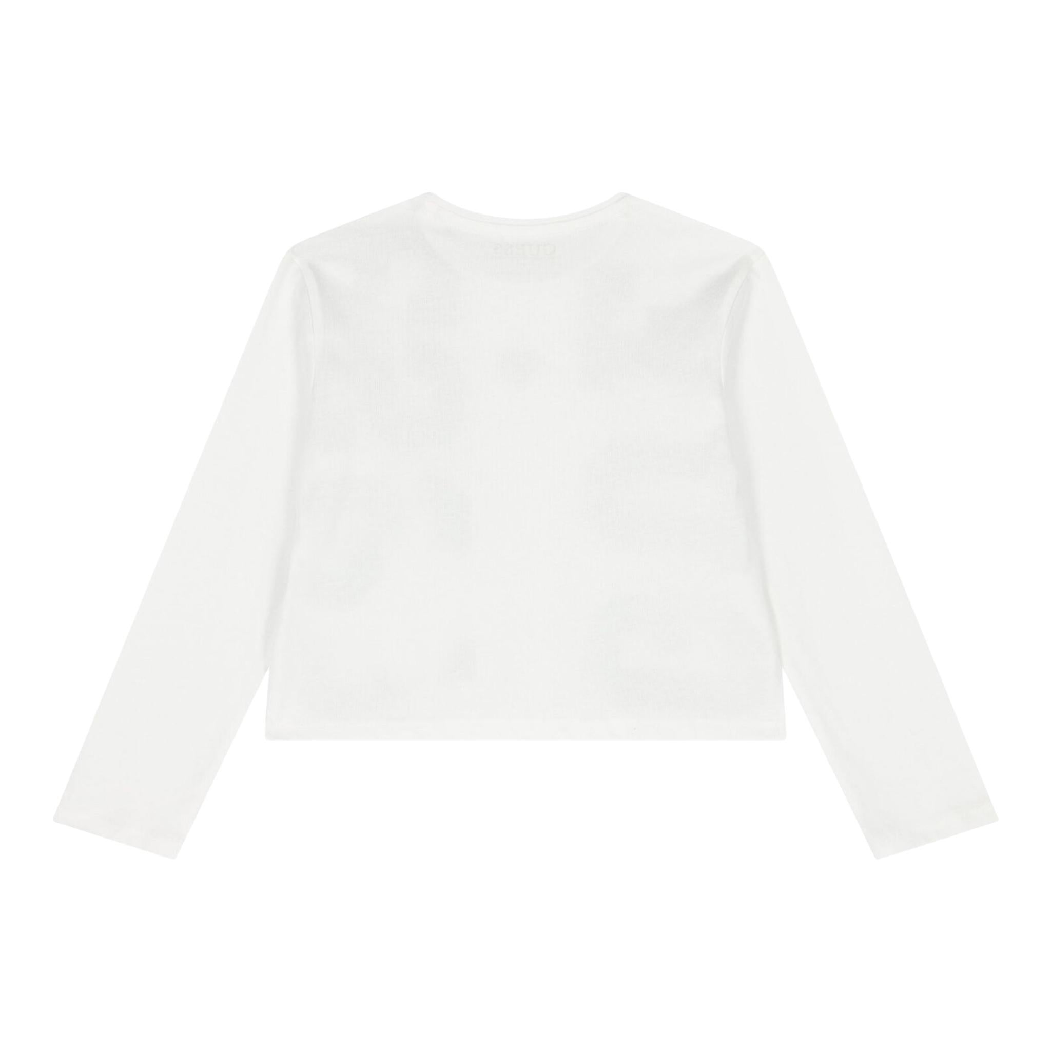 GUESS shirt girocollo tinta unita con stampe Bianco per Bambina J4YI03K8HM4 BIANCO GUESS 