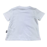 Daniele Alessandrini Solid Color Crew Neck T-Shirt with White Pocket for Newborns