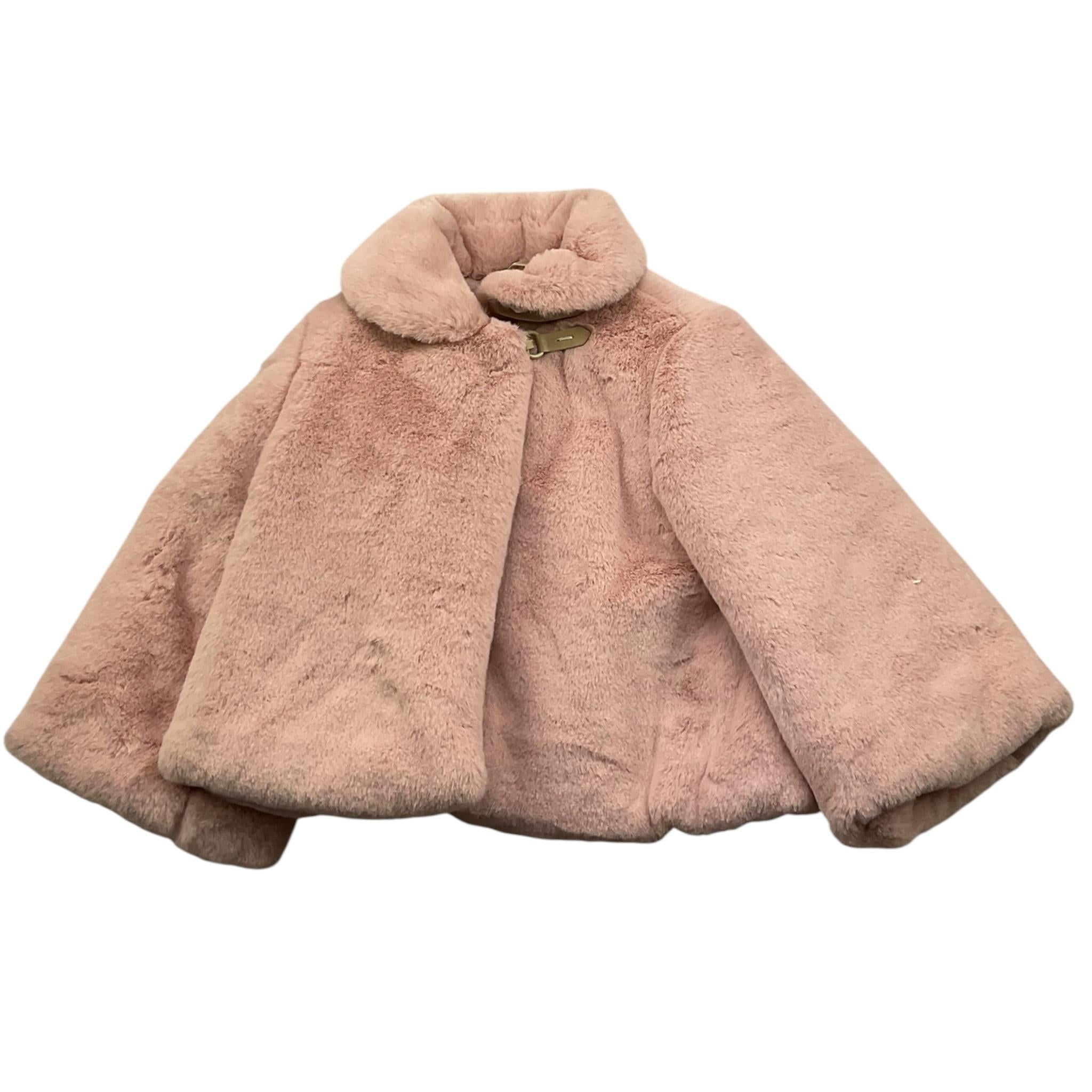 LA STUPENDERIA pelliccia tinta unita Rosa per Neonata CJGB22 ROSA LA STUPENDERIA 