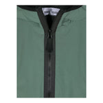 STONE ISLAND giubbino tinta unita con zip e cappuccio Verde per Bambino 811640527 VERDE STONE ISLAND 