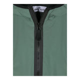 STONE ISLAND giubbino tinta unita con zip e cappuccio Verde per Bambino 811640527 VERDE STONE ISLAND 