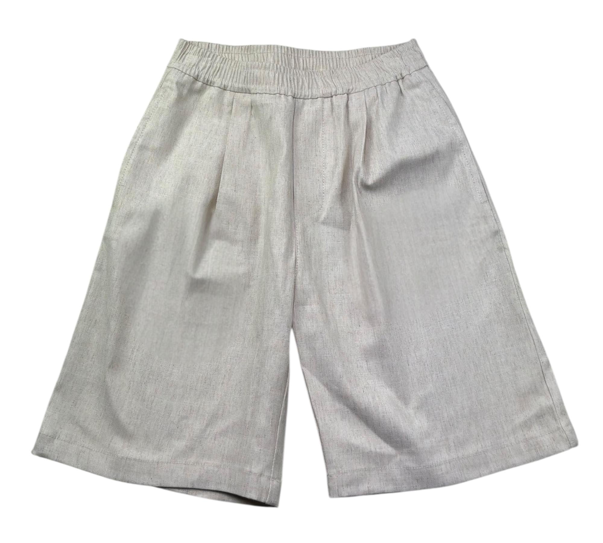 Paolo Pecora Bermuda Tinta Unita con Elastico In Vita per Bambino PP4307 SABBIA PAOLO PECORA 