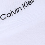Calvin Klein Canotta Tinta Unita Giromanica con Stampa per Bambina IG0IG02486 BIANCO CALVIN KLEIN 