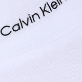 Calvin Klein Canotta Tinta Unita Giromanica con Stampa per Bambina IG0IG02486 BIANCO CALVIN KLEIN 