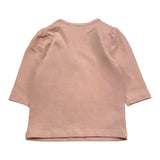 Name.It Shirt Solid Color Round Neck With Pink Print For Baby Girl