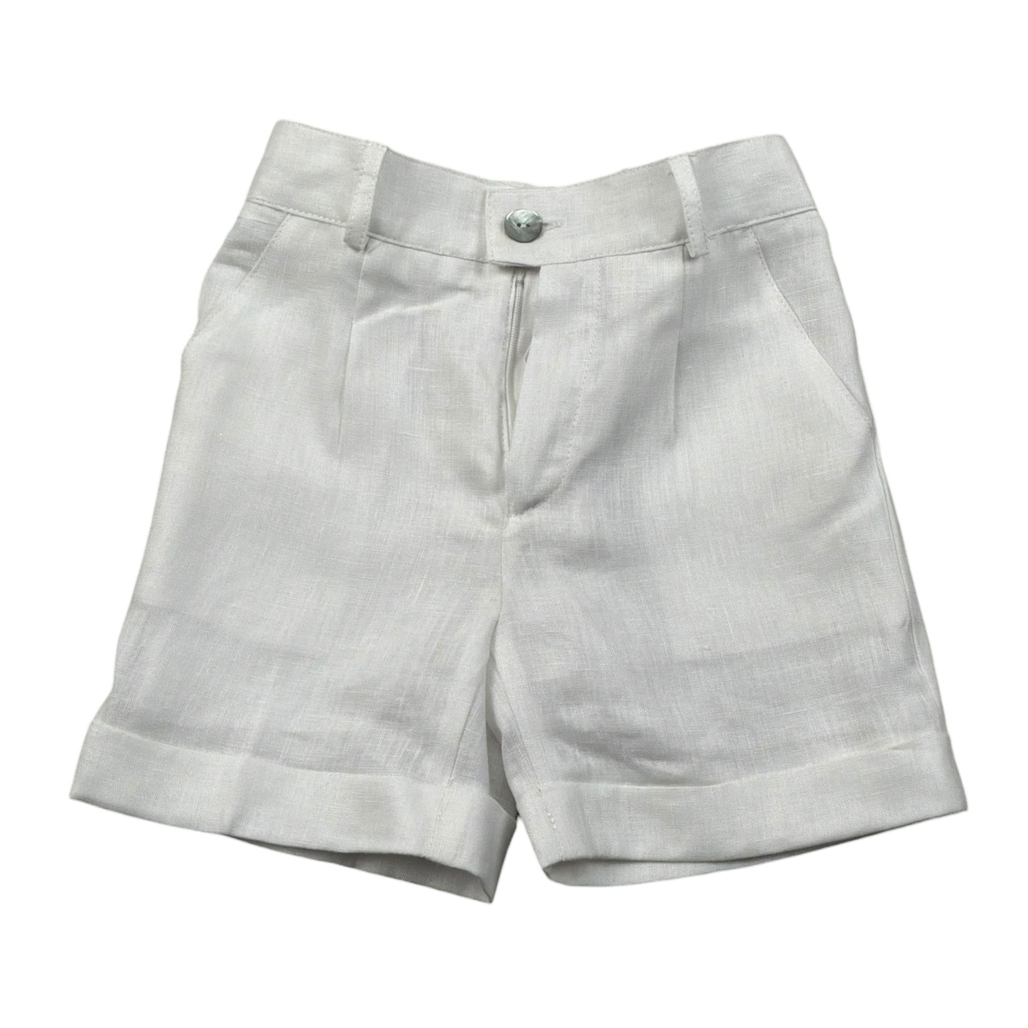 Paio Crippa Bermuda Tinta Unita con Girovita Regolabile per Bambino BOSSO BIANCO PAIO CRIPPA 