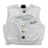Marc Ellis Top Giromanica Tinta Unita con Logo per Bambina JMJTP01252 PANNA MARC ELLIS 