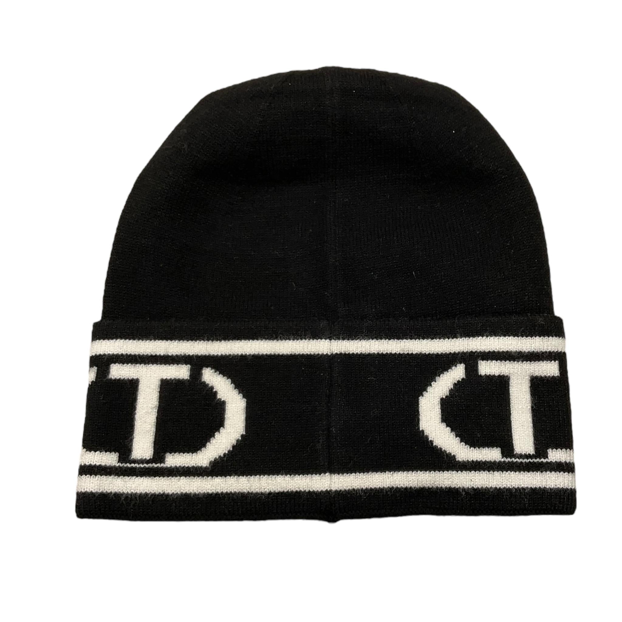 TWINSET cappello tinta unita con logo Nero per Bambina 242GJ501D NERO TWINSET 
