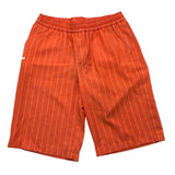 Daniele Alessandrini Bermuda Solid Color Striped Pattern With Elastic Waist Orange For Boys