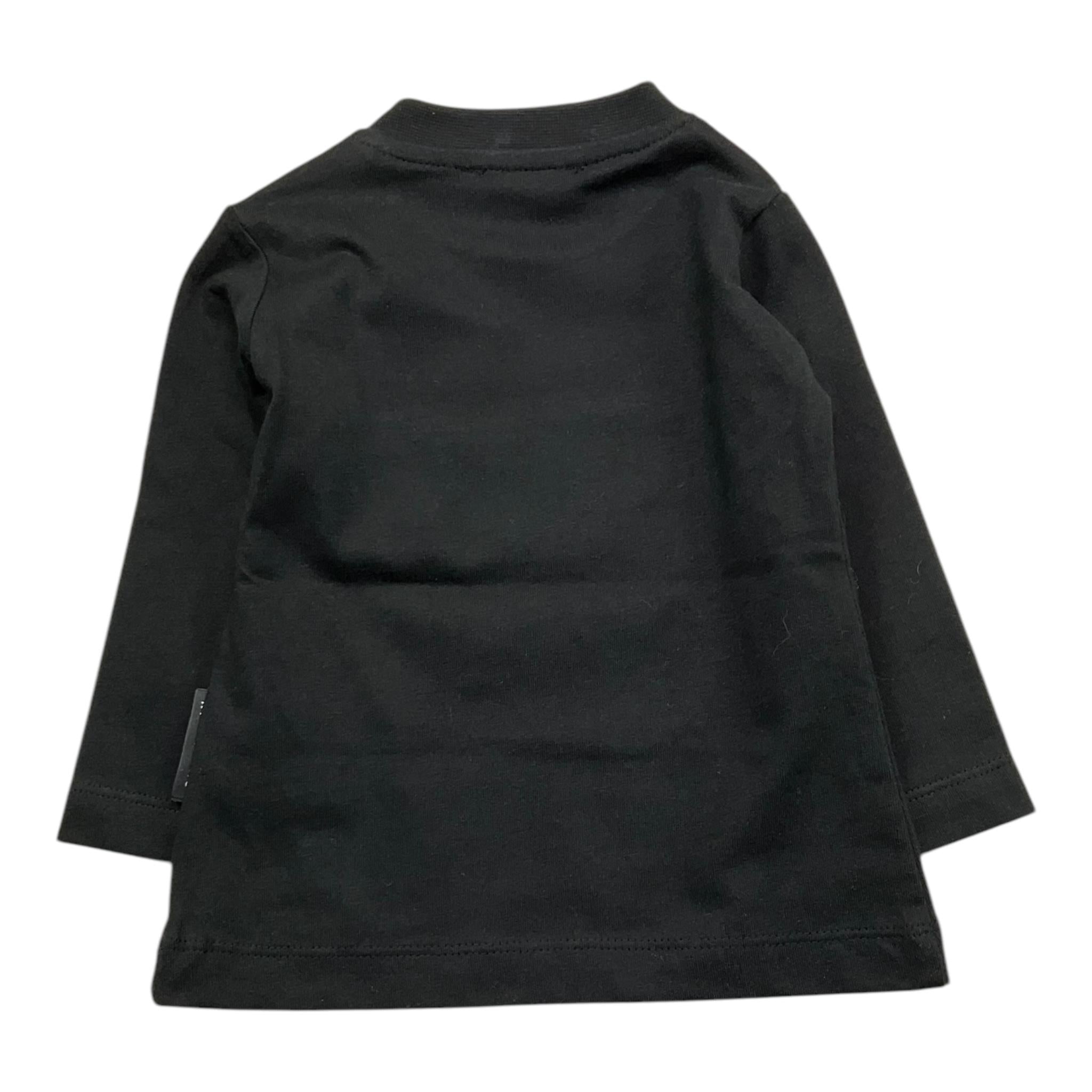 JOHN RICHMOND shirt girocollo tinta unita con stampa Nero per Neonata RIA25114TS NERO JOHN RICHMOND 