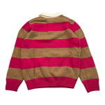 SAINT BARTH maglia modello polo bicolore con fantasia a righe Biscotto per Bambina HADIDYY BISCOTTO SAINT BARTH 