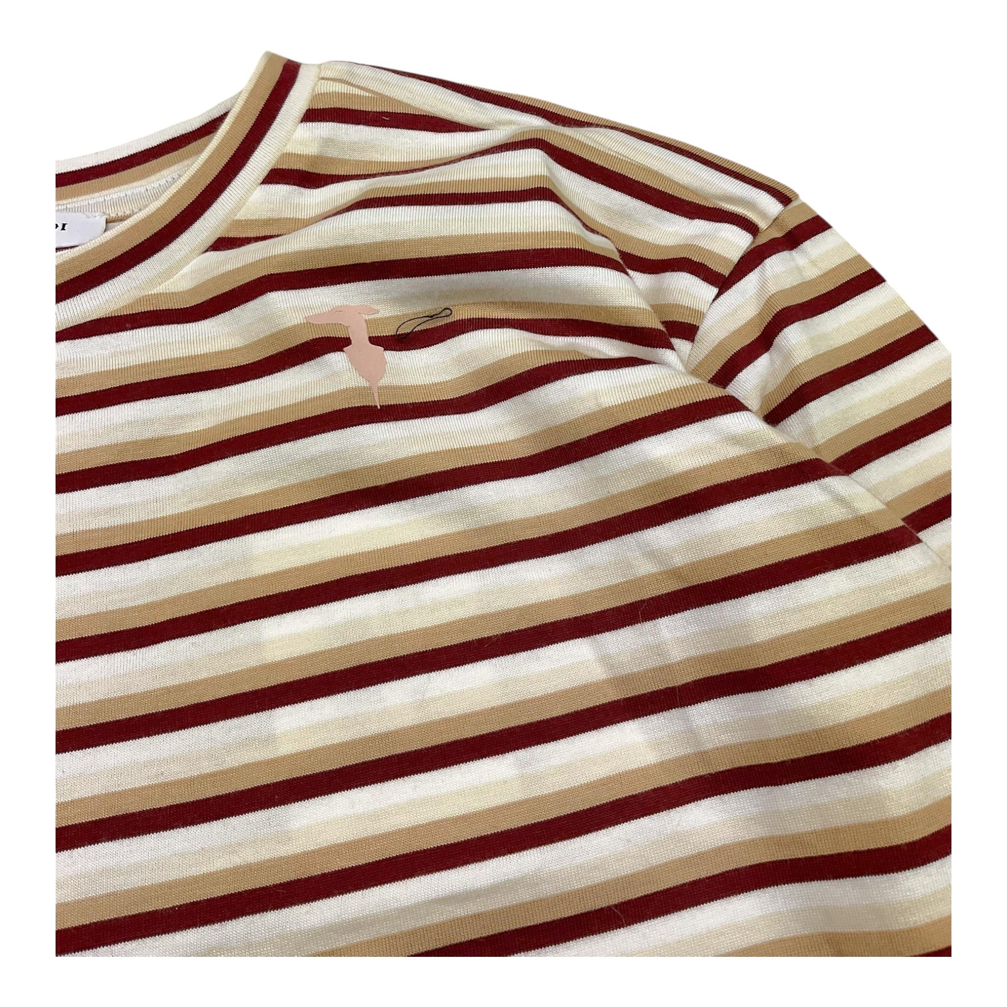TRUSSARDI shirt tinta unita con fantasia a righe  Bianco per Bambino TGA25083TS BIANCO TRUSSARDI 