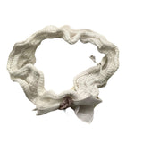 Marlu' Solid Color Headband With White Bow For Newborn