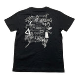 Yours T-Shirt Crew Neck Solid Color With Contrast Print Black For Boys