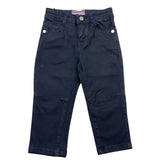 Cesare Paciotti Plain Trousers With Adjustable Giovita Blue For Kids