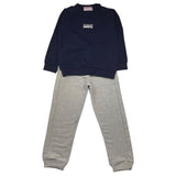 Cesare Paciotti 2 Piece Set Sweatshirt-Trousers Two-Tone Blue/Grey For Boys