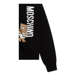 MOSCHINO completo 2pz in tuta felpa-pantalone tinta unita Nero per Bambino HUK03XX NERO MOSCHINO 
