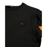 Emilio Pucci T-Shirt Girocollo Tinta Unita con Profili Maniche In Contrasto per Bambina PV8A21 NERO EMILIO PUCCI 