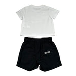 Moschino Completo 2 Pezzi T-Shirt-Bermuda Bicolore per Neonato MOG00A BIANCO/NERO MOSCHINO 