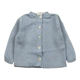 Seerose Cardigan Tinta Unita con Bottoni per Neonata 502 AZZURRO SEEROSE 