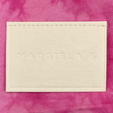 Maison Margiela Solid Color Crew Neck T-Shirt With Fuchsia Gradient Pattern For Girls