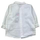 JO Milano Long Sleeve Shirt Solid Color White For Newborn