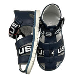 Cesare Paciotti Sandals Solid Color With Blue Logo Print For Baby Girl