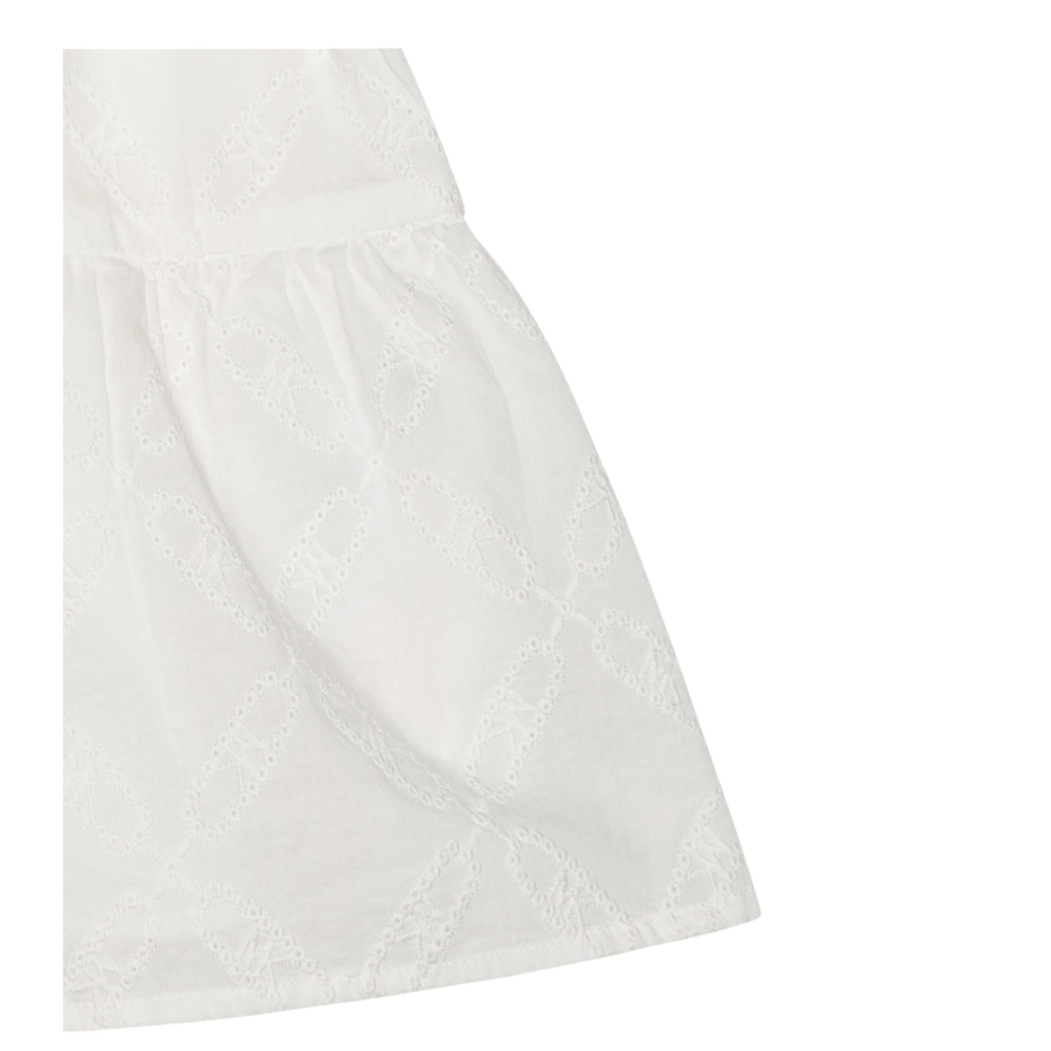 Michael Kors Abito Giromanica Tinta Unita con Ricami per Neonata R30309 BIANCO MICHAEL KORS 