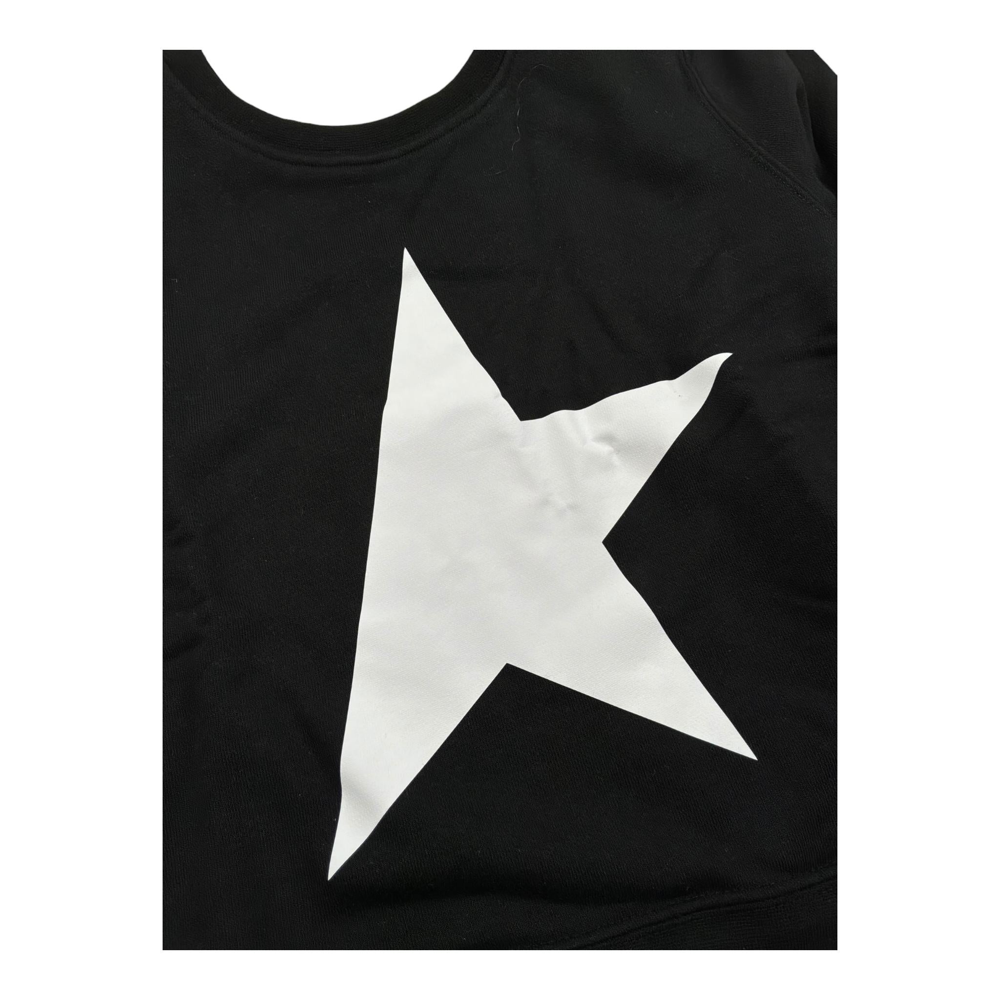 Golden Goose Felpa Chiusa Girocollo Tinta Unita per Bambino GKP01271 NERO GOLDEN GOOSE 