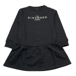 JOHN RICHMOND abito felpa girocollo tinta unita cn stampa logo Nero per Bambina RGA4054VE NERO JOHN RICHMOND 