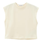 Calvin Klein Canotta Girocollo Tinta Unita con Logo per Bambina IG0IG02428 PAGLIA CALVIN KLEIN 