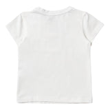 Liu Jo T-Shirt Girocollo Tinta Unita con Stampa per Neonata KA4096 PANNA LIU JO 