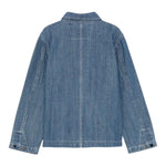 C.P. Company Giubbino In Denim tinta unita con Logo Blu per Bambino CUA003XX BLU C.P. COMPANY 