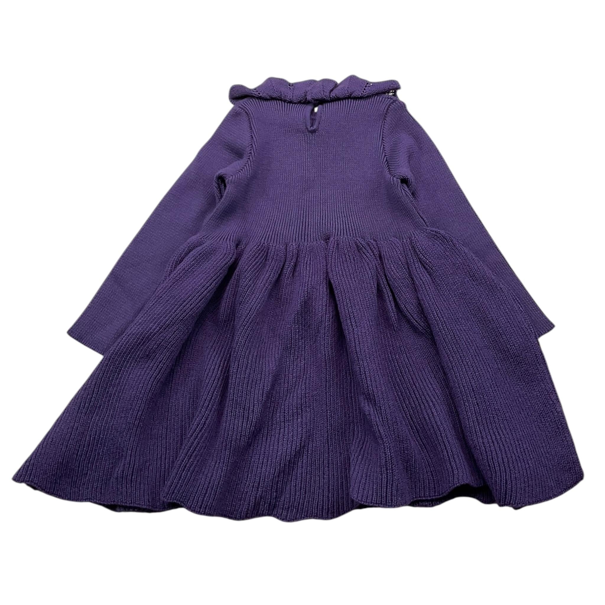LE COCONNE abito manica lunga tinta unita Viola per Neonata LCN18977 VIOLA LE COCONNE 