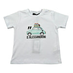 Daniele Alessandrini T-Shirt Girocollo Tinta Unita con Stampa per Neonato 1296M00237X BIANCO DANIELE ALESSANDRINI 