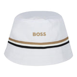Boss Reversible Fisherman Hat White/Beige For Kids