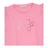 Liu Jo Abito Tinta Unita con Brillantini per Neonata KA5037NXXX ROSA LIU JO 