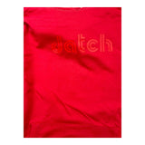 Datch Solid Color Hoodie With Red Logo Print For Boys