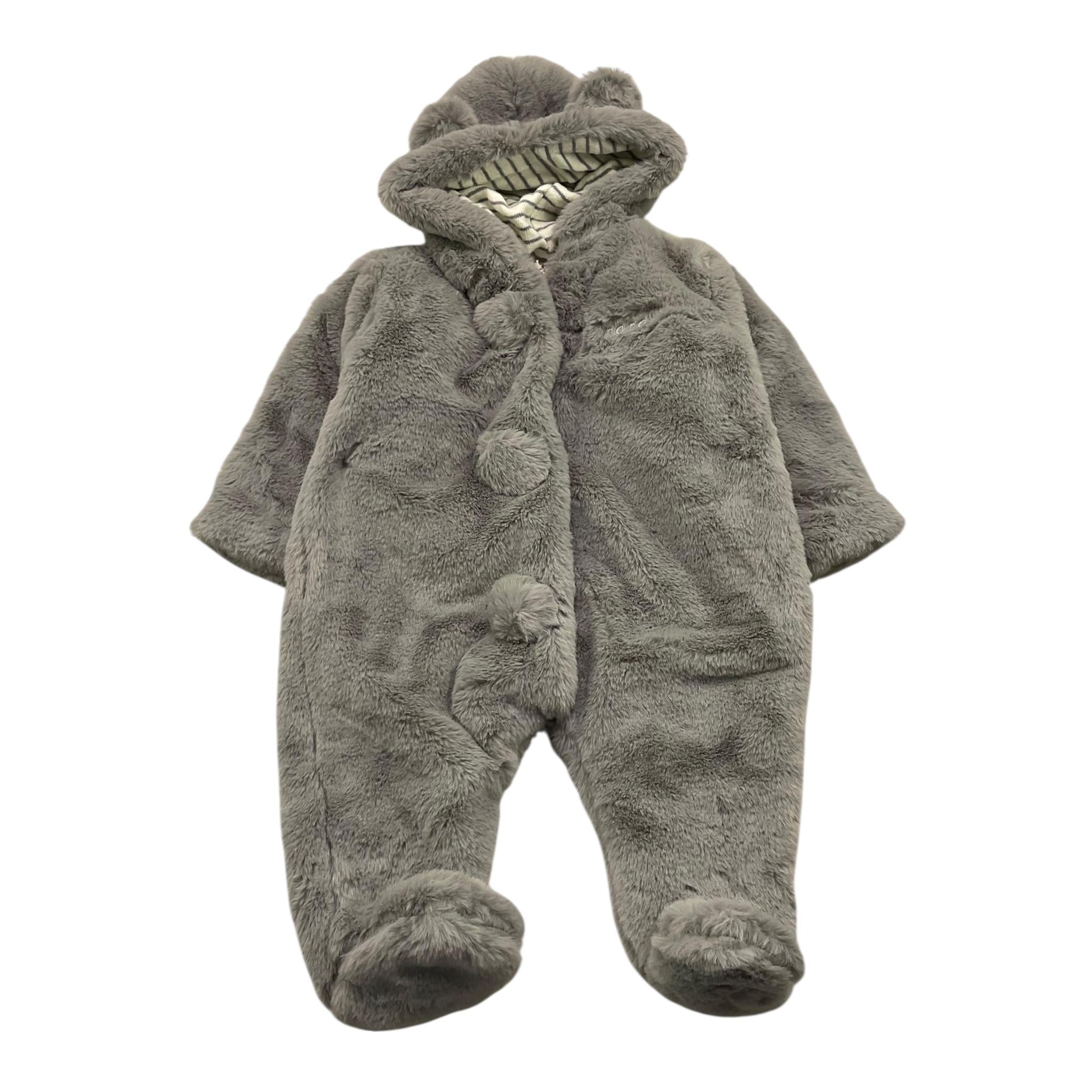 NANAN eskimo pelliccia tinta unita con cappuccio Grigio per Neonato I2351906GR GRIGIO NANAN 