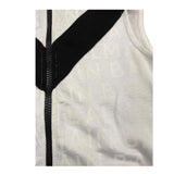 Balmain Sleeveless Sweatshirt Solid Color With Hood White For Boys