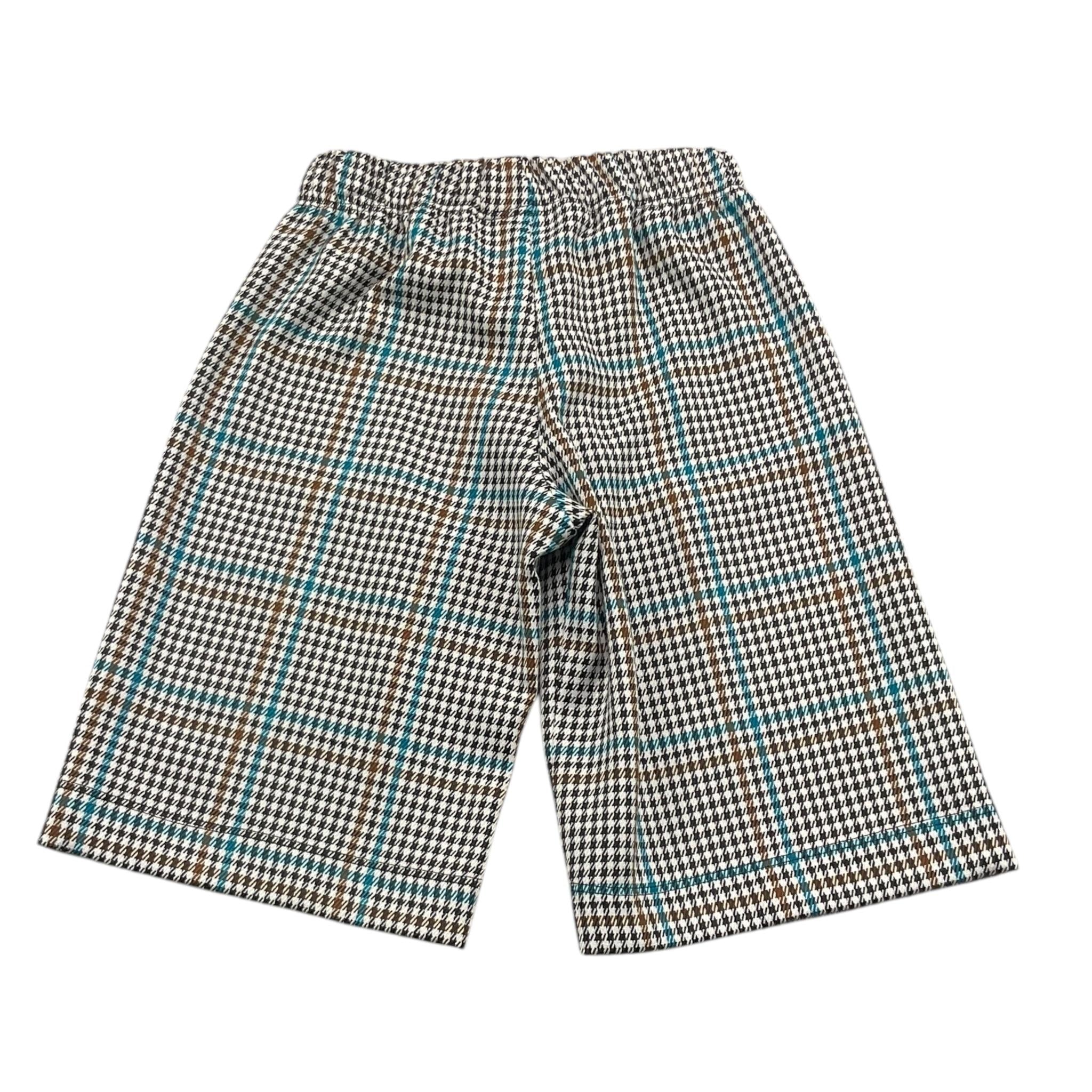 PICCOLA LUDO pantalone tinta unita modello a palazzo con microfantasia Bianco per Bambina BS9WB019 BIANCO PICCOLA LUDO 