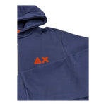 SUN68 felpa con zip e cappuccio tinta unita con logo Blu per Bambino F44331X BLU SUN68 