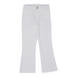Liu Jo Plain Color Pants Mod Flare With Adjustable Waist White For Girls