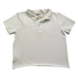 Zero Ampere Polo Half Sleeve Solid Color White For Boys